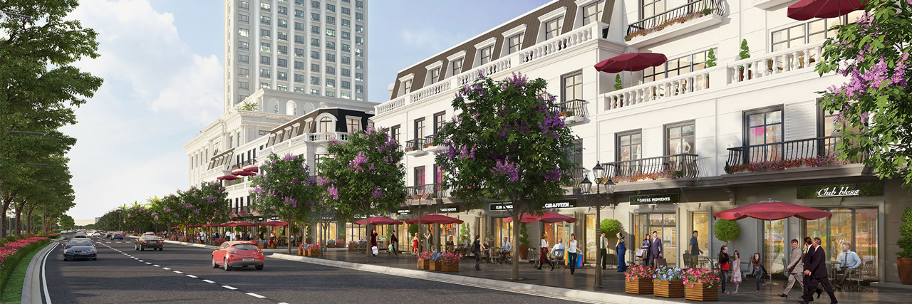 Phối cảnh ShopHouse Dự án Promexco Móng Cái