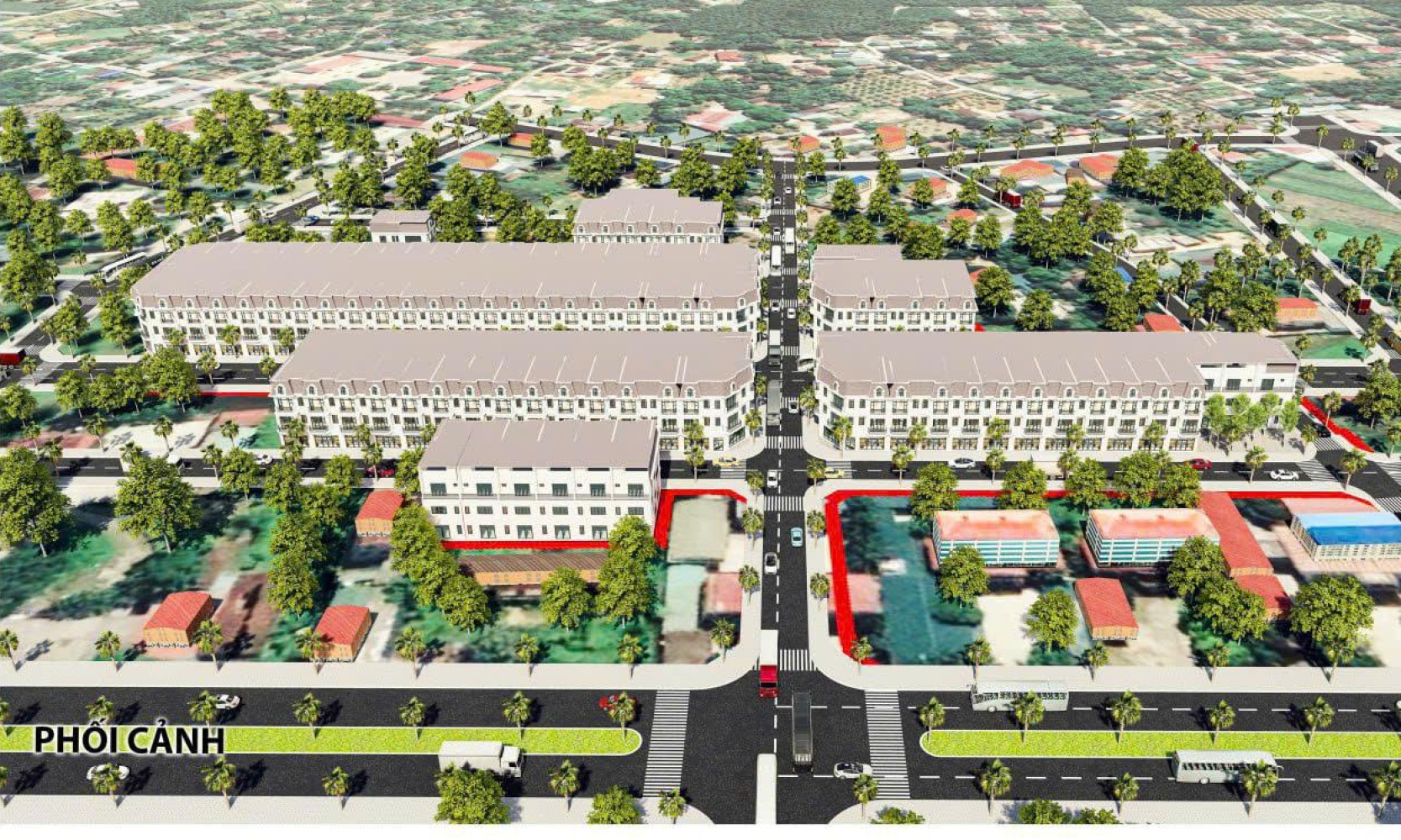 Phối cảnh mặt bằng tổng thể Dự án WinStar Hàng Trạm Yên Thủy Phối cảnh mặt bằng tổng thể Dự án WinStar Hàng Trạm Yên Thủy